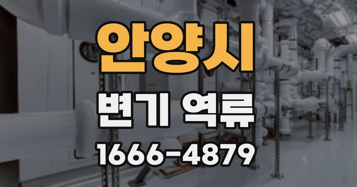 안양시 변기 역류