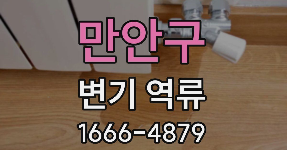 만안구 변기 역류