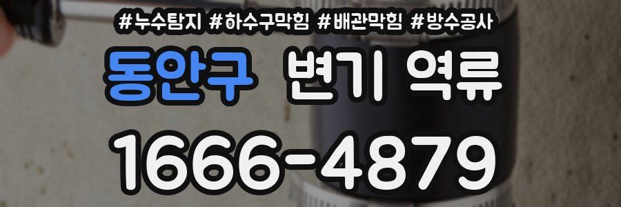 동안구 변기 역류