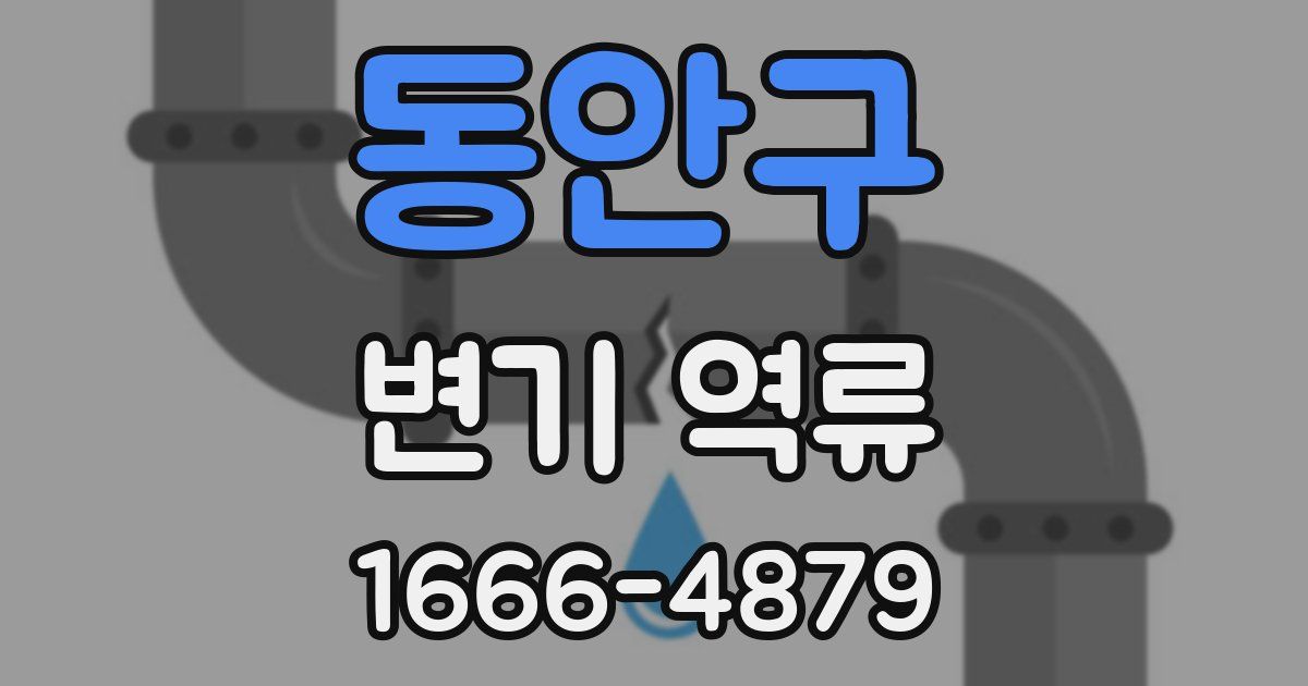 동안구 변기 역류