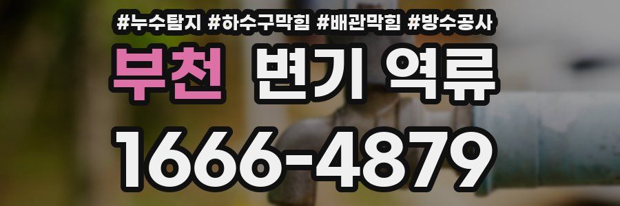 부천 변기 역류