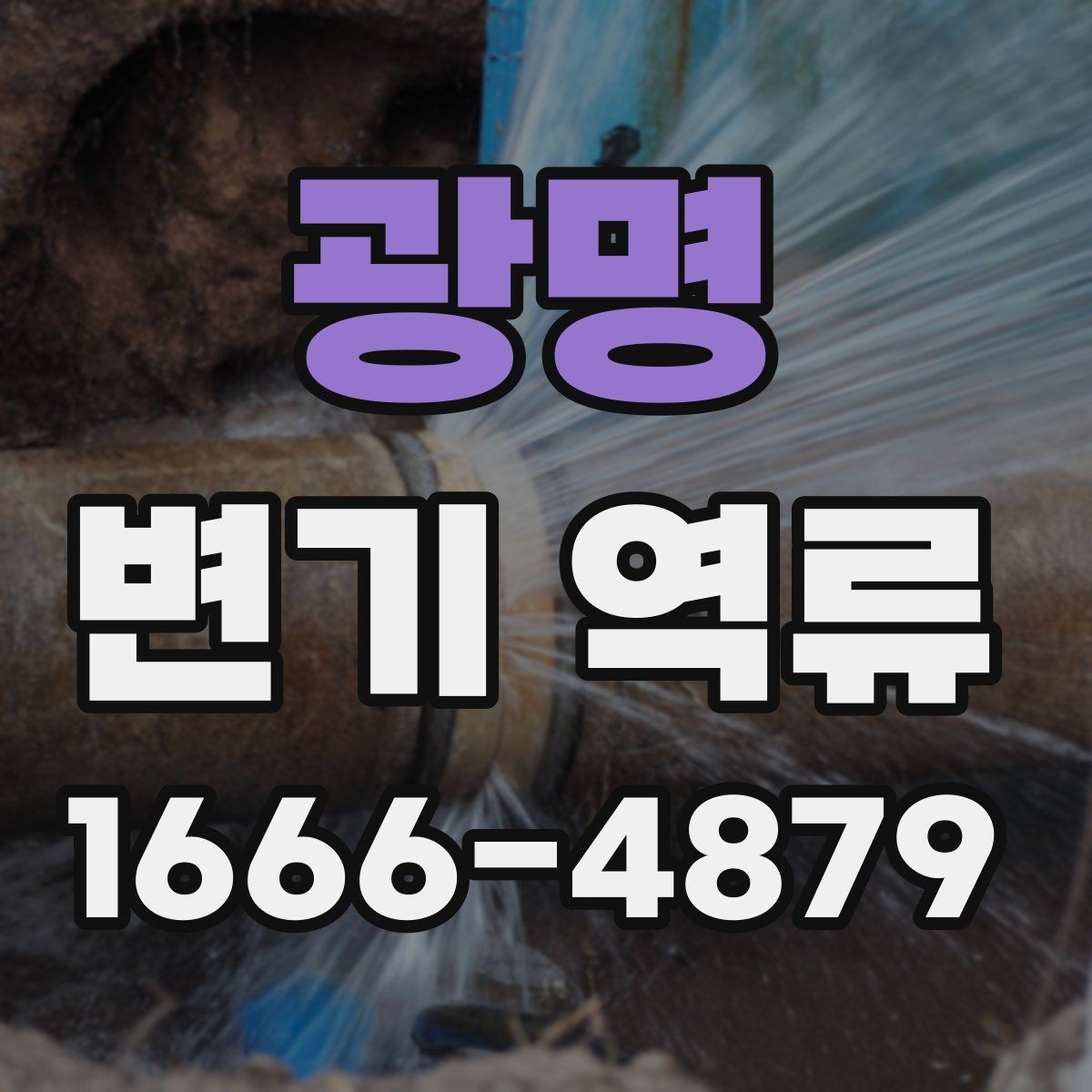 광명 변기 역류 오수 역류와 일반 막힘의 차이