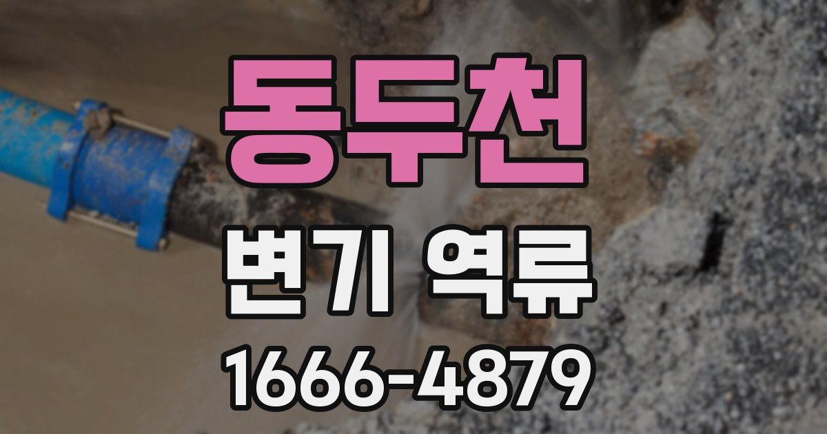 동두천 변기 역류