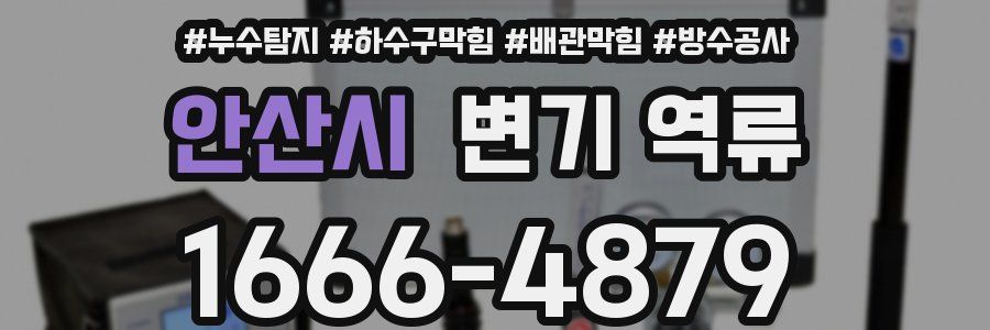 안산시 변기 역류