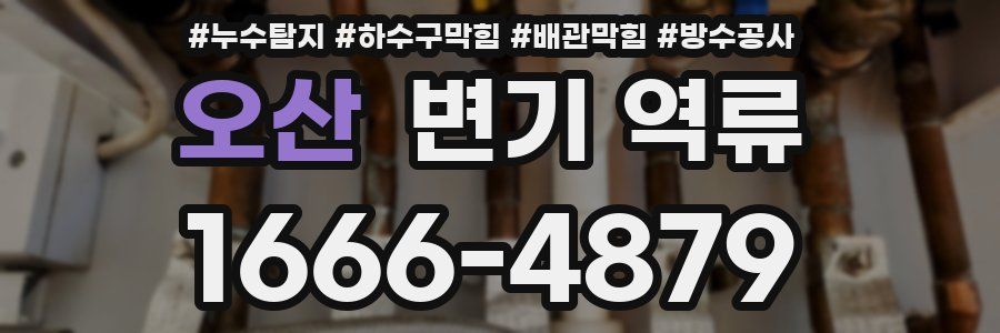 오산 변기 역류