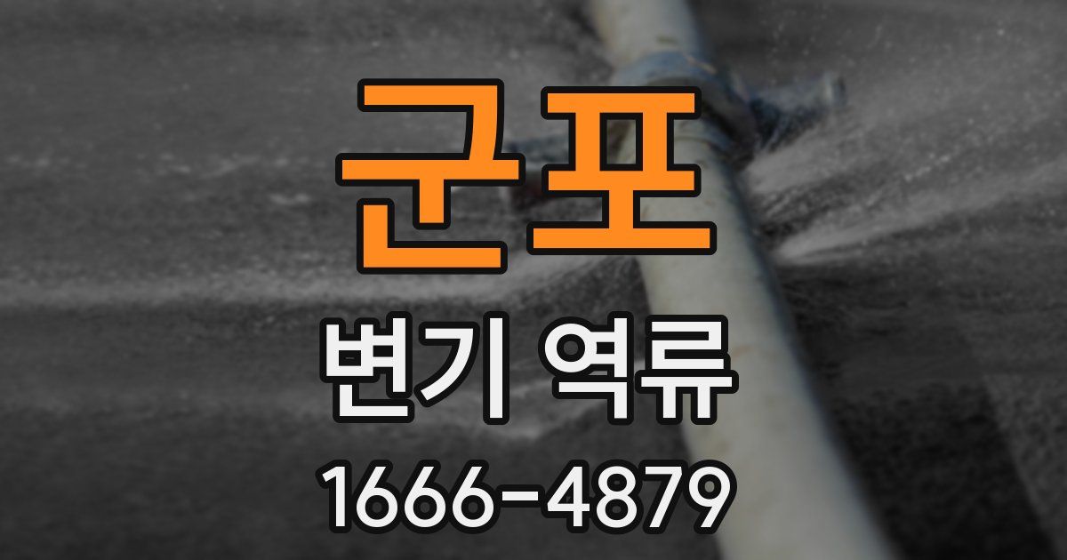 군포 변기 역류