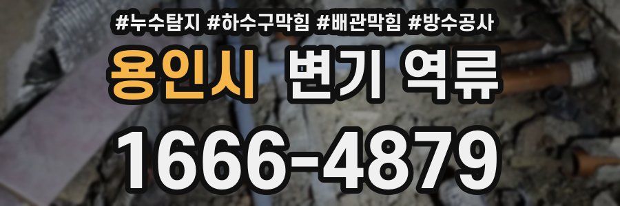 용인시 변기 역류
