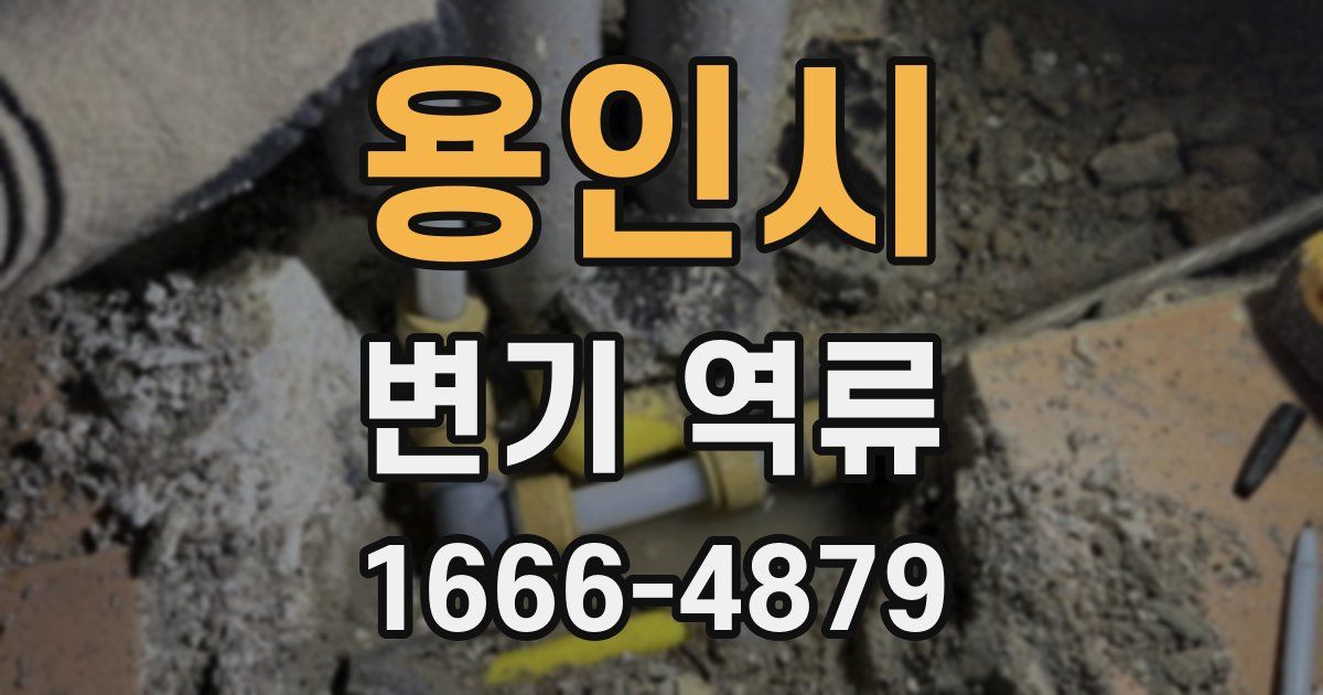 용인시 변기 역류