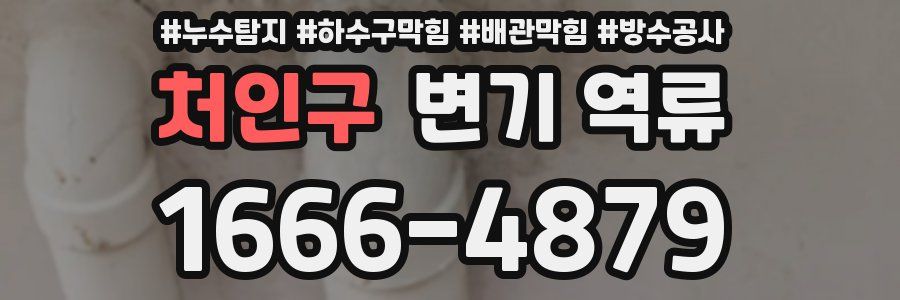처인구 변기 역류