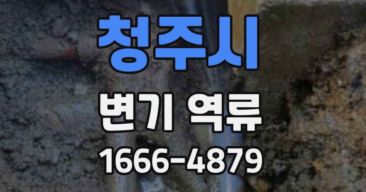청주시 변기 역류