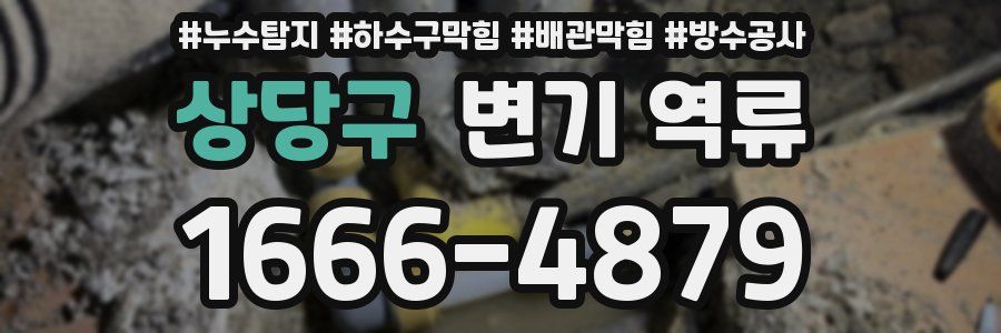 상당구 변기 역류