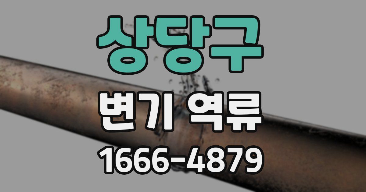 상당구 변기 역류