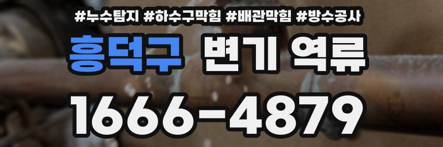 흥덕구 변기 역류