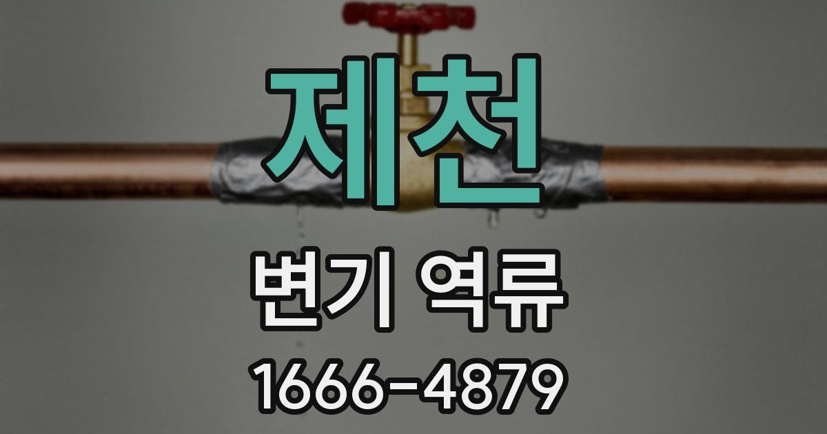 제천 변기 역류