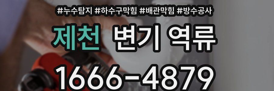 제천 변기 역류