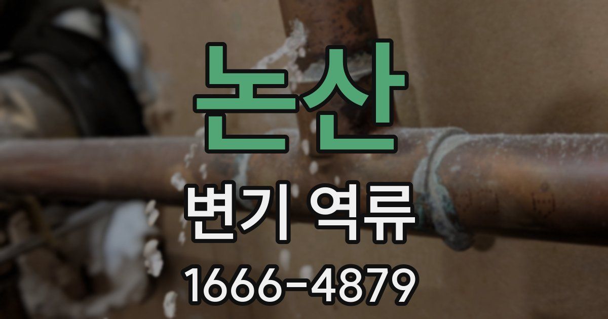논산 변기 역류