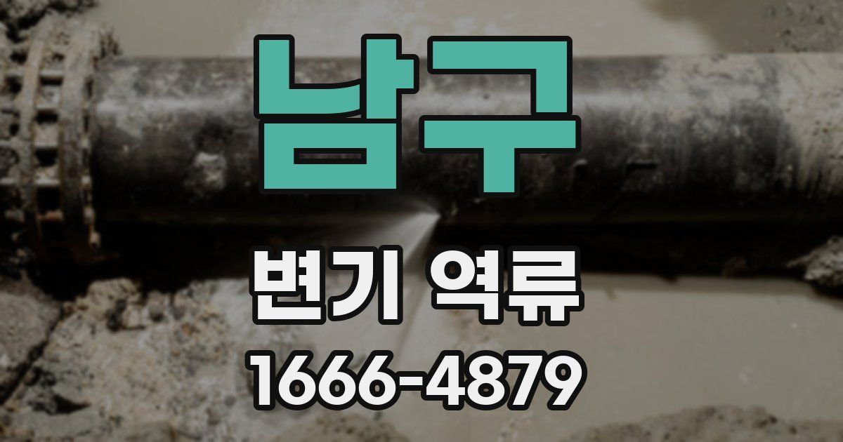 남구 변기 역류