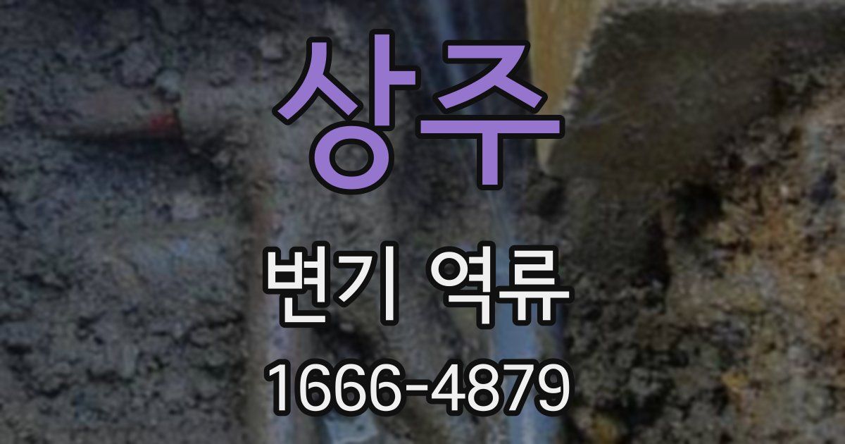 상주 변기 역류