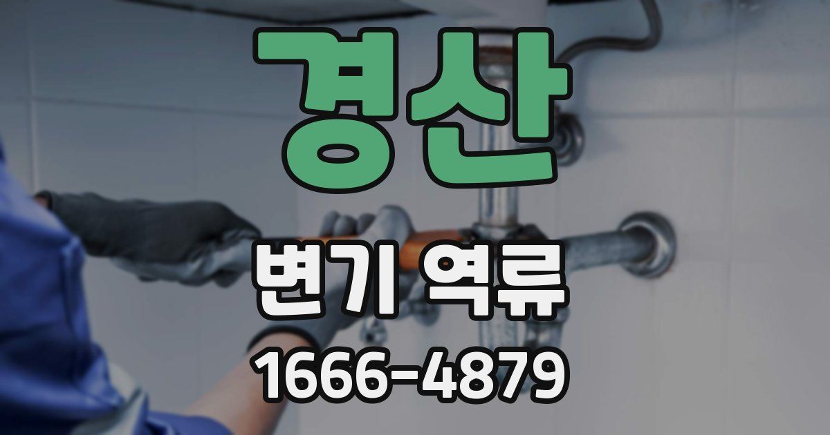 경산 변기 역류
