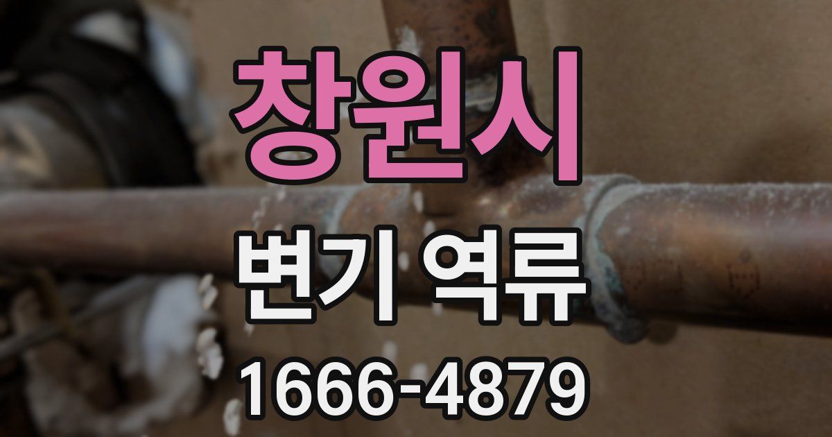 창원시 변기 역류