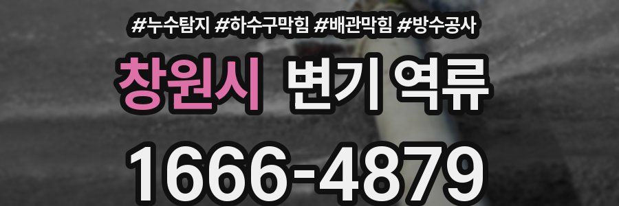 창원시 변기 역류