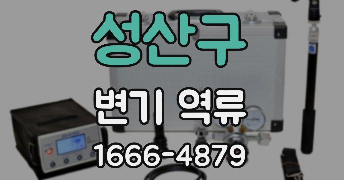 성산구 변기 역류