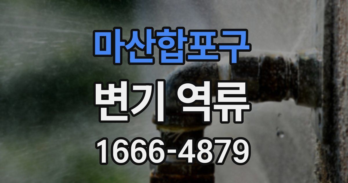 마산합포구 변기 역류