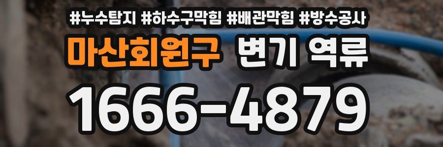 마산회원구 변기 역류