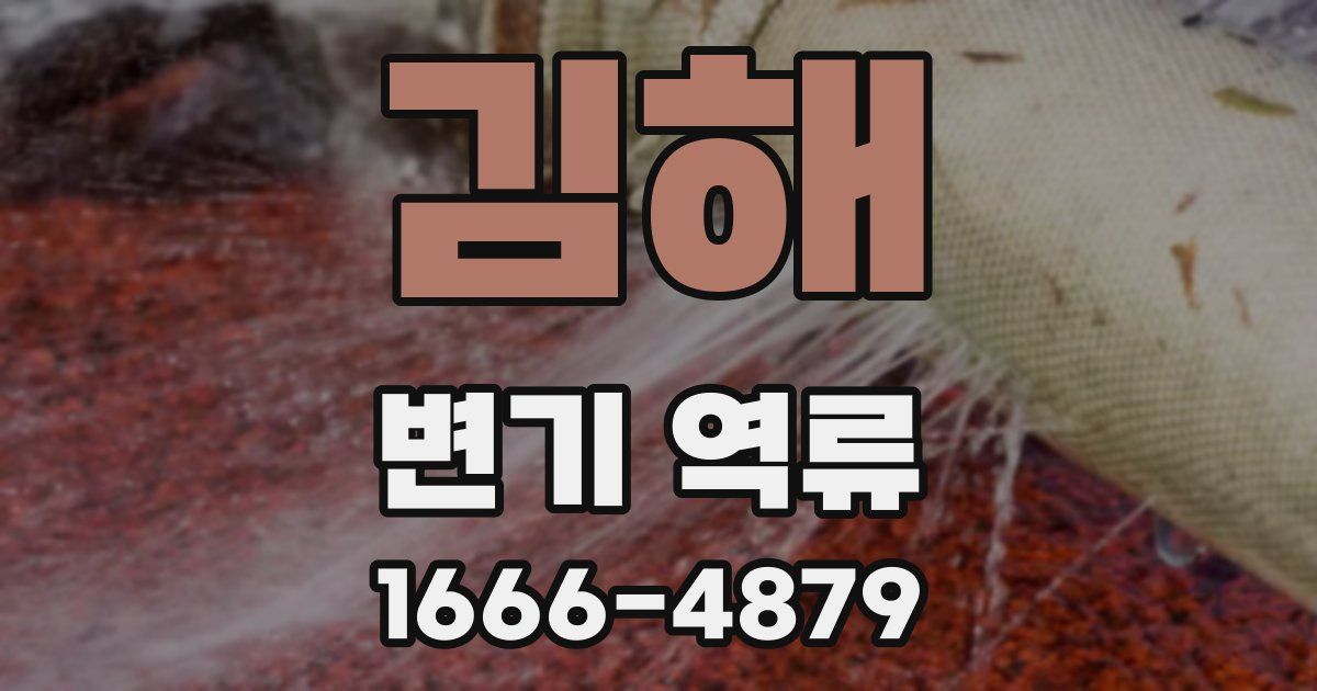 김해 변기 역류