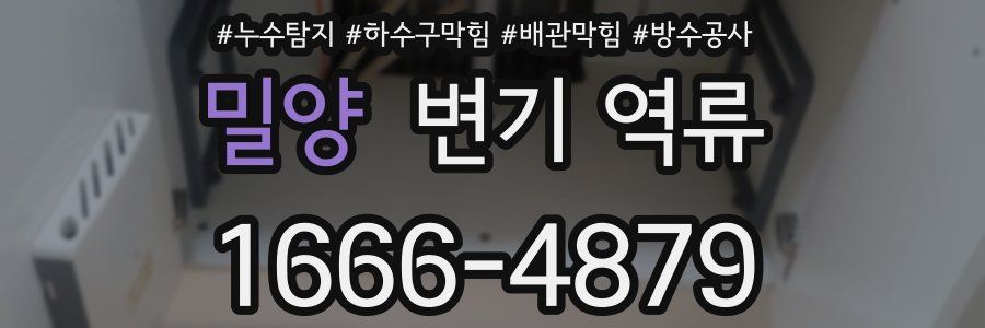 밀양 변기 역류
