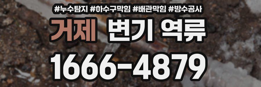 거제 변기 역류
