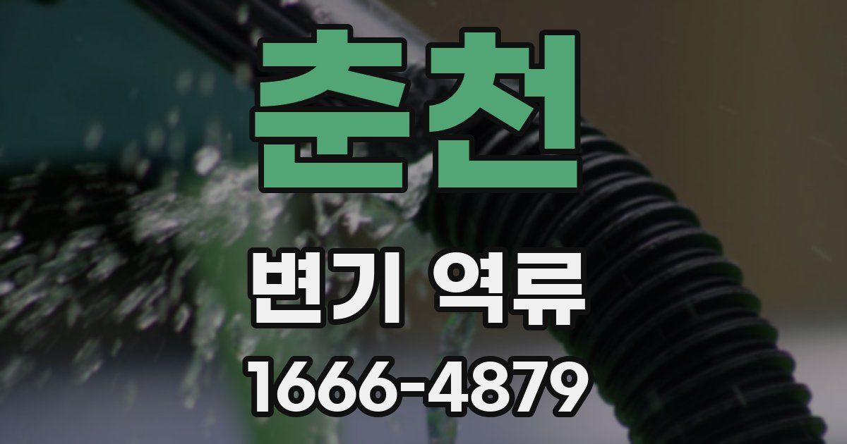 춘천 변기 역류