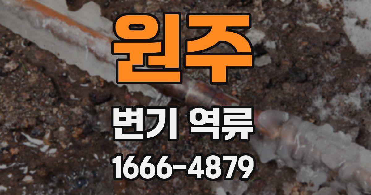 원주 변기 역류