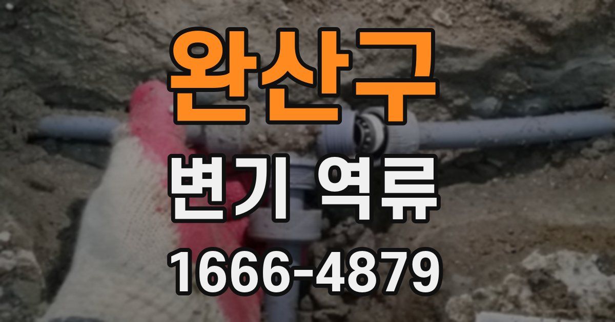 완산구 변기 역류