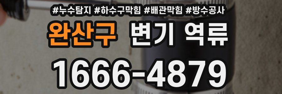 완산구 변기 역류