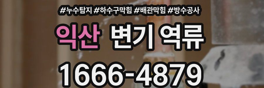 익산 변기 역류