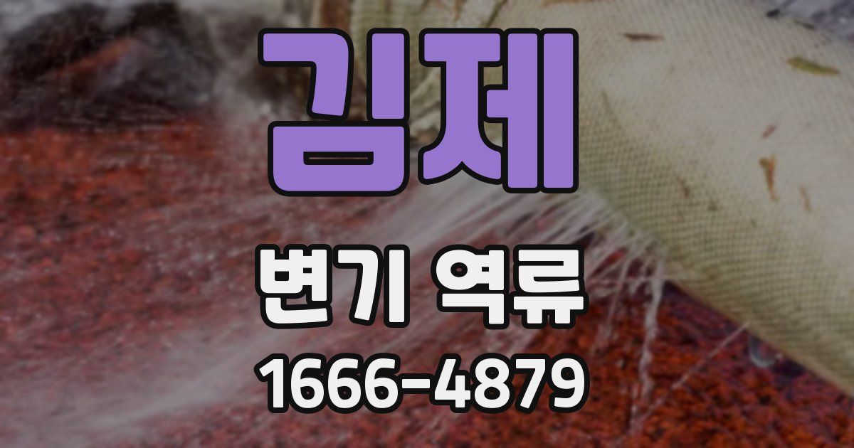 김제 변기 역류