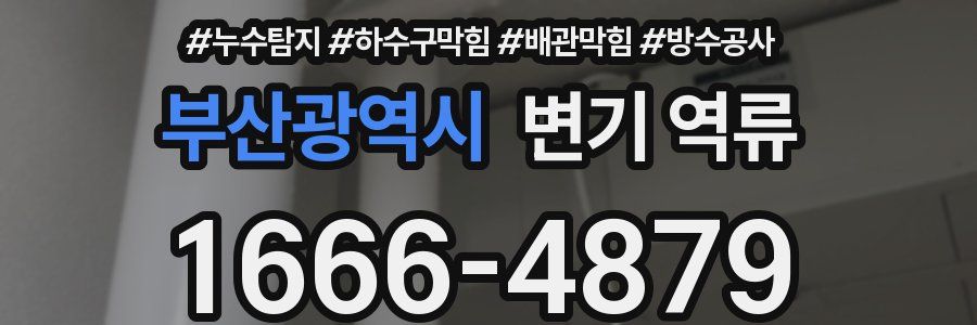 부산광역시 변기 역류