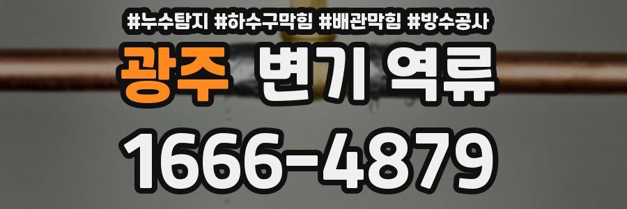 광주 변기 역류