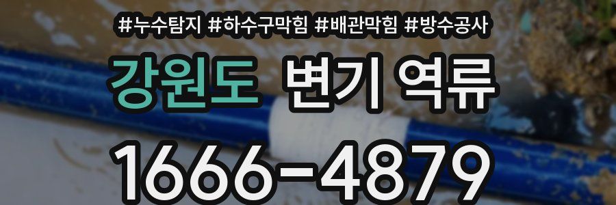 강원도 변기 역류