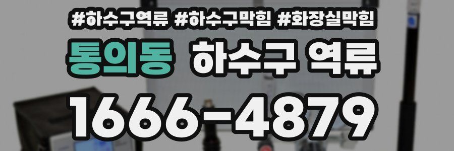 통의동 하수구 역류