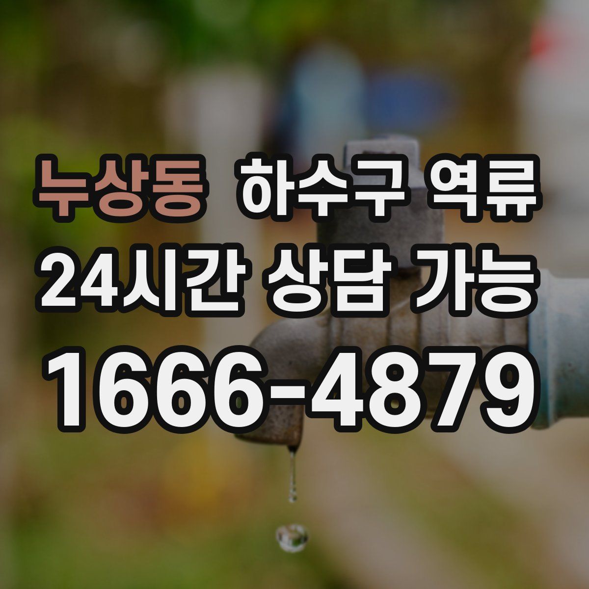 누상동 하수구 역류