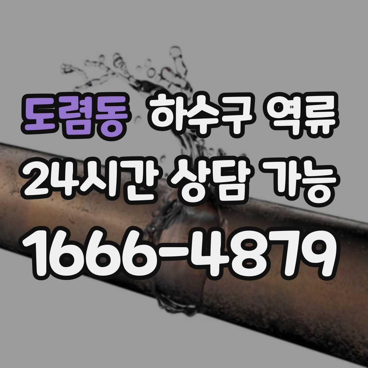 도렴동 하수구 역류