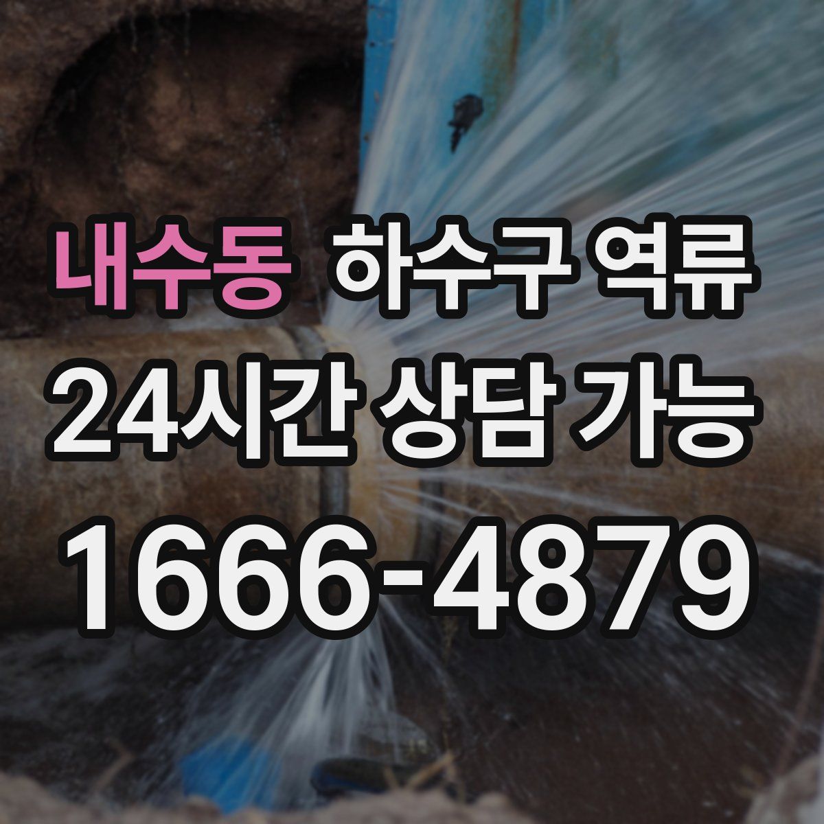 내수동 하수구 역류