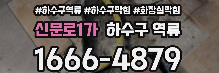 신문로1가 하수구 역류