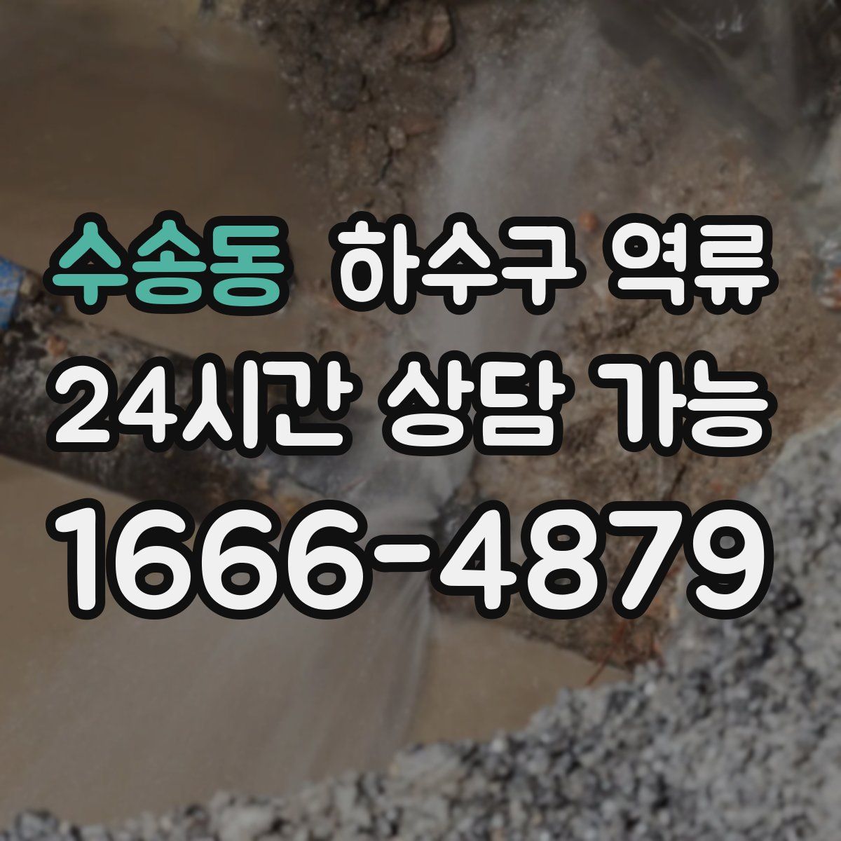 수송동 하수구 역류