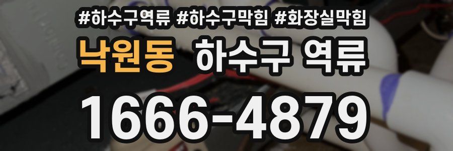 낙원동 하수구 역류