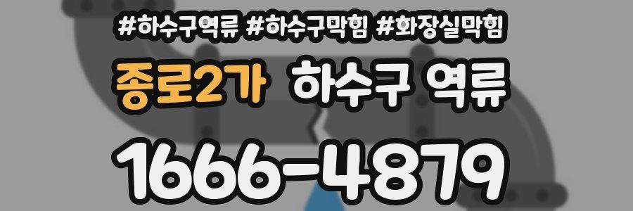 종로2가 하수구 역류