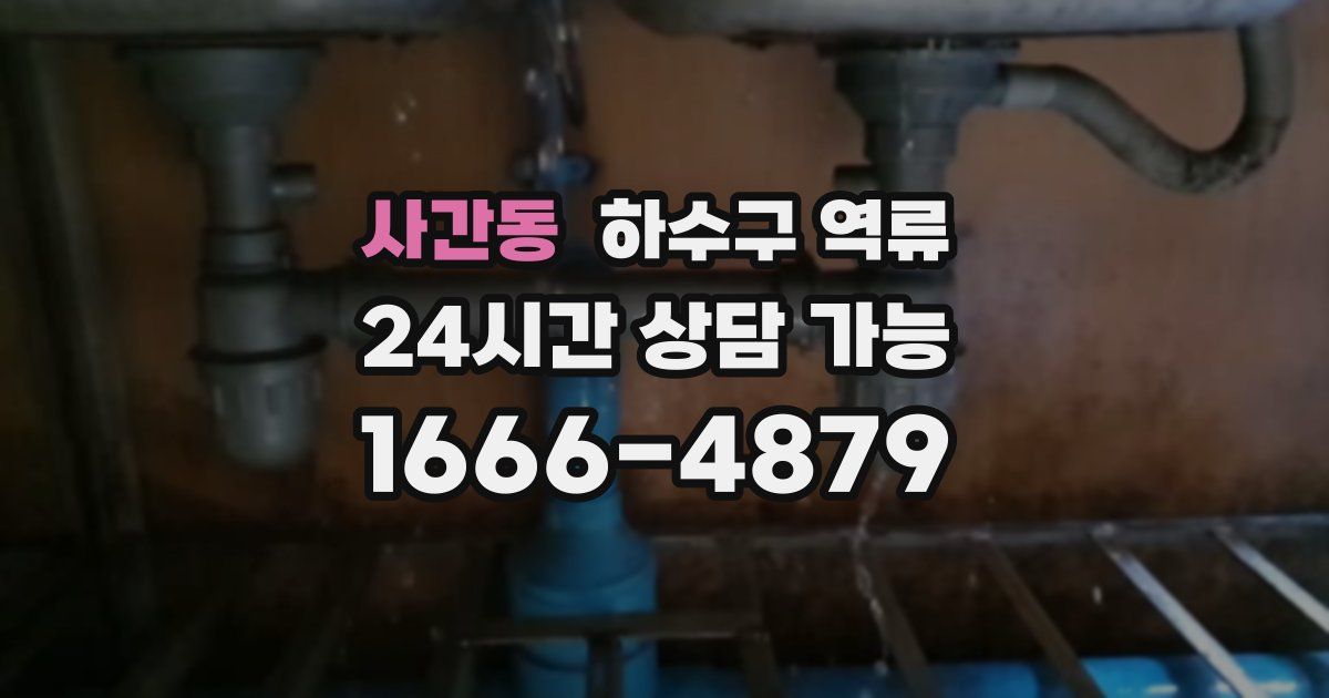 사간동 하수구 역류