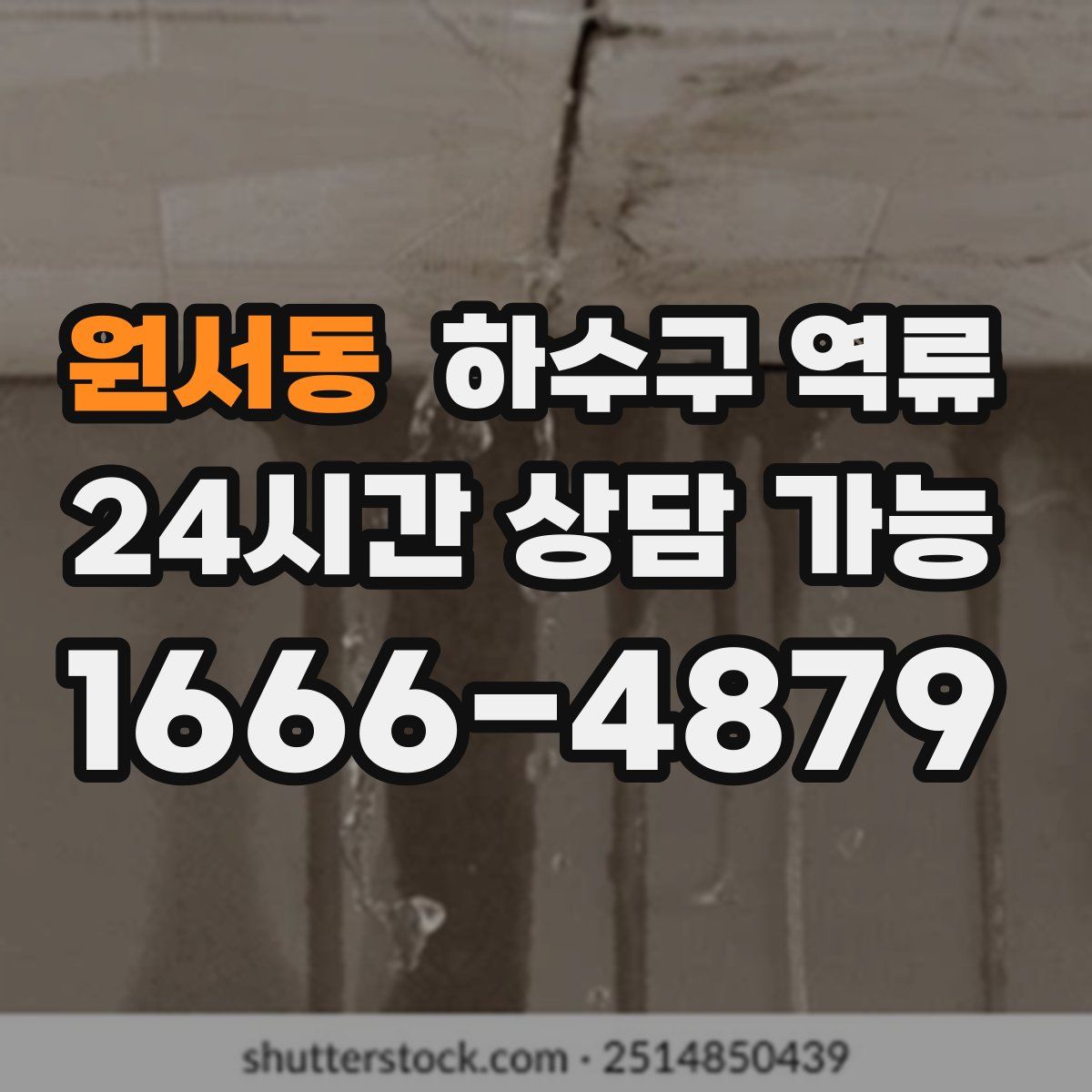 원서동 하수구 역류
